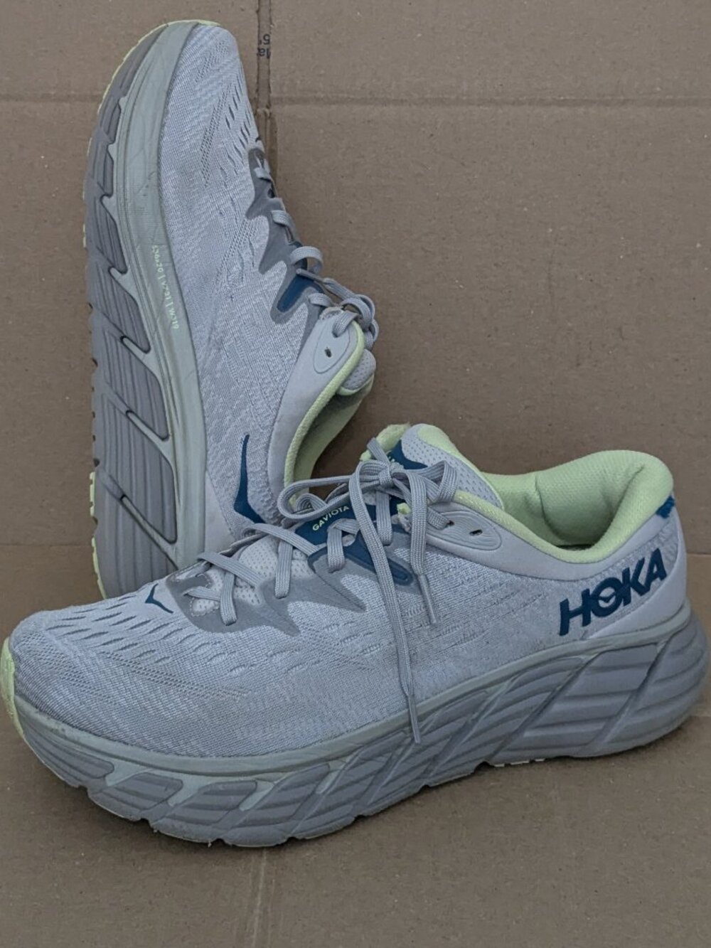HOKA One One Gaviota 4 1123198 HMBT Men's Gray Running Shoes Size 11.5D - Picture 3 of 13